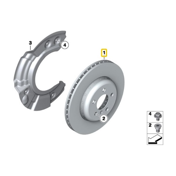 34116794429 BMW Disc Brake Genuine Parts Best Price and Availability In Dubai Sharjah UAE