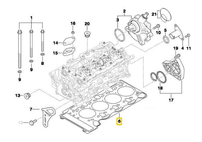 11127509711 BMW Engine Gasket Genuine Parts Best Price and Availability In Dubai Sharjah UAE