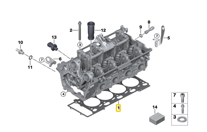 11127514378 VICTOR REINZ Engine Gasket Genuine Parts Best Price and Availability In Dubai Sharjah UAE