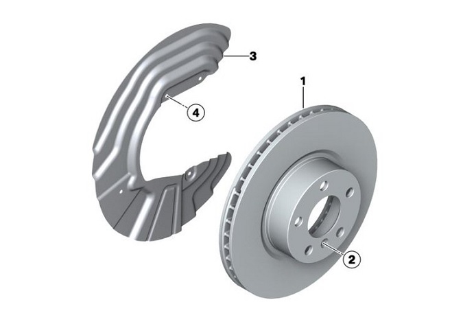34113400151 BMW Brake Disc Genuine Parts Best Price and Availability In Dubai Sharjah UAE